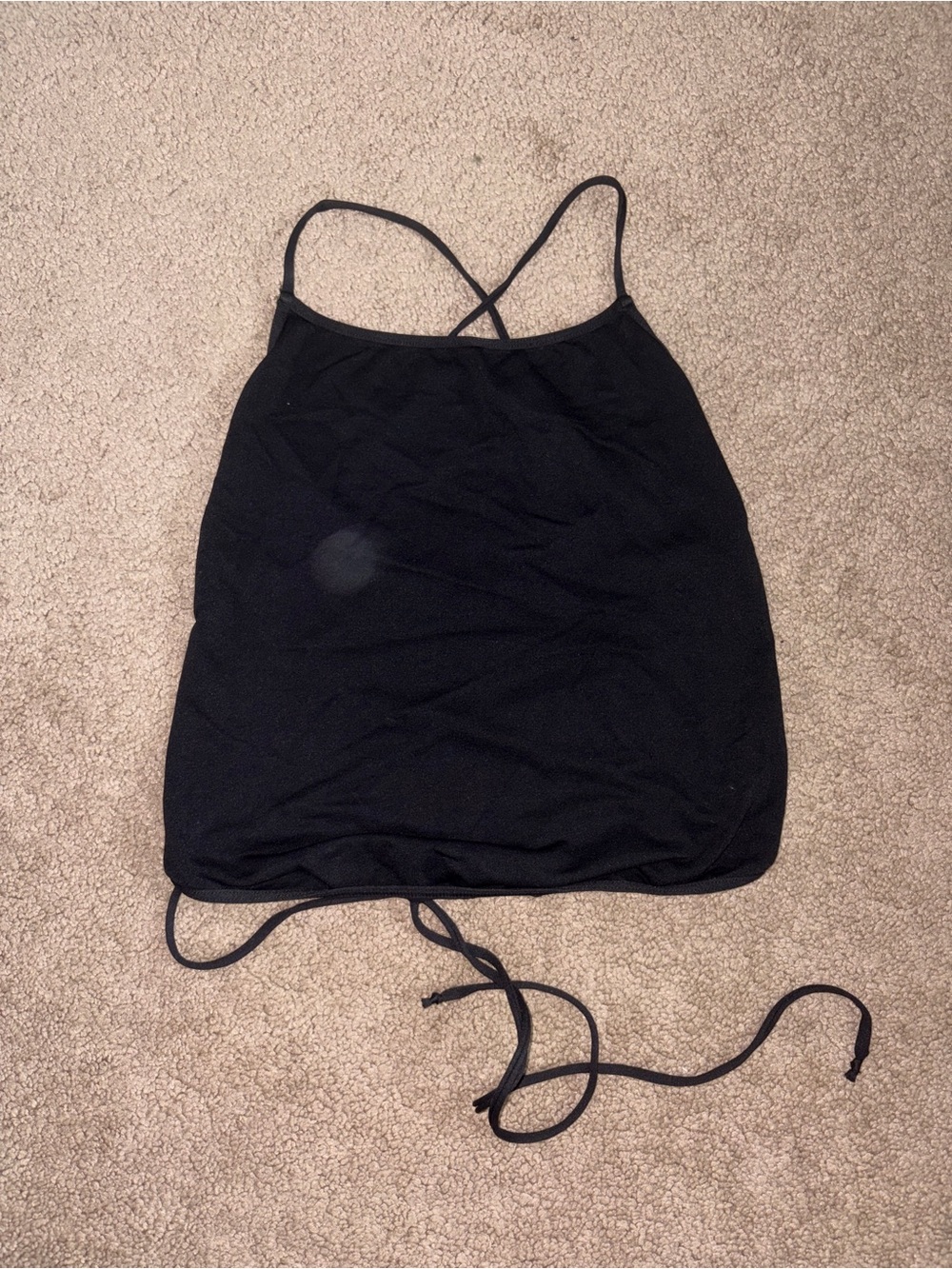 Lulu's Black Crossback Spaghetti Strap Camisole